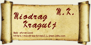 Miodrag Kragulj vizit kartica